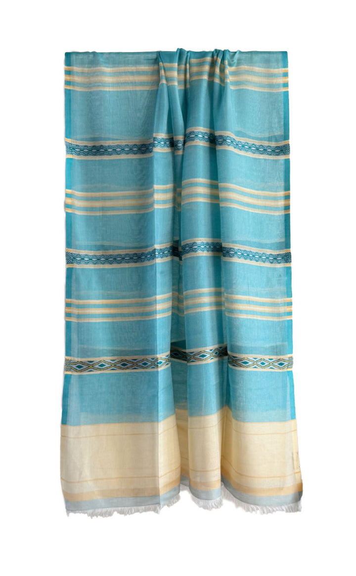Morning Mist Cotton Silk Shawl