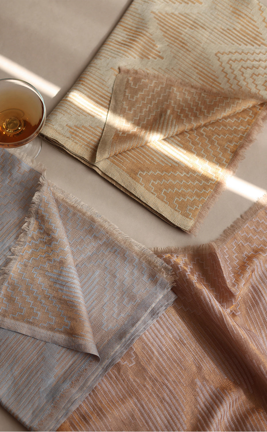 Moonstone Rhythm Zari Stole