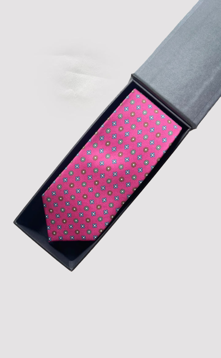 Fuschia Grid Tie