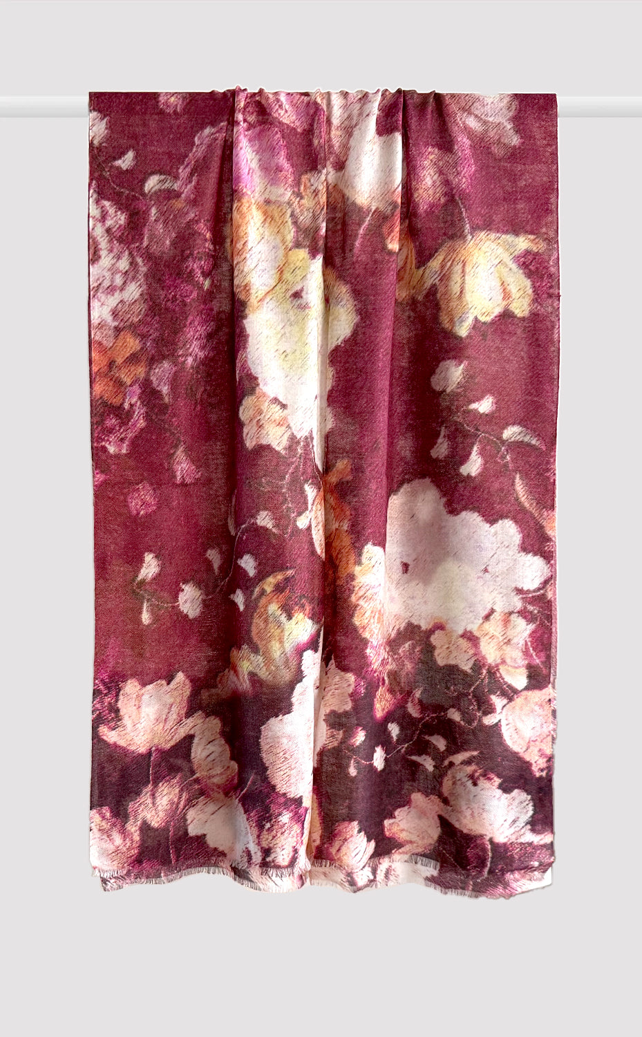 Burgundy Floral Embrace