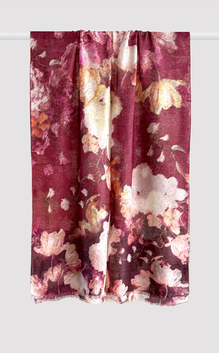 Burgundy Floral Embrace