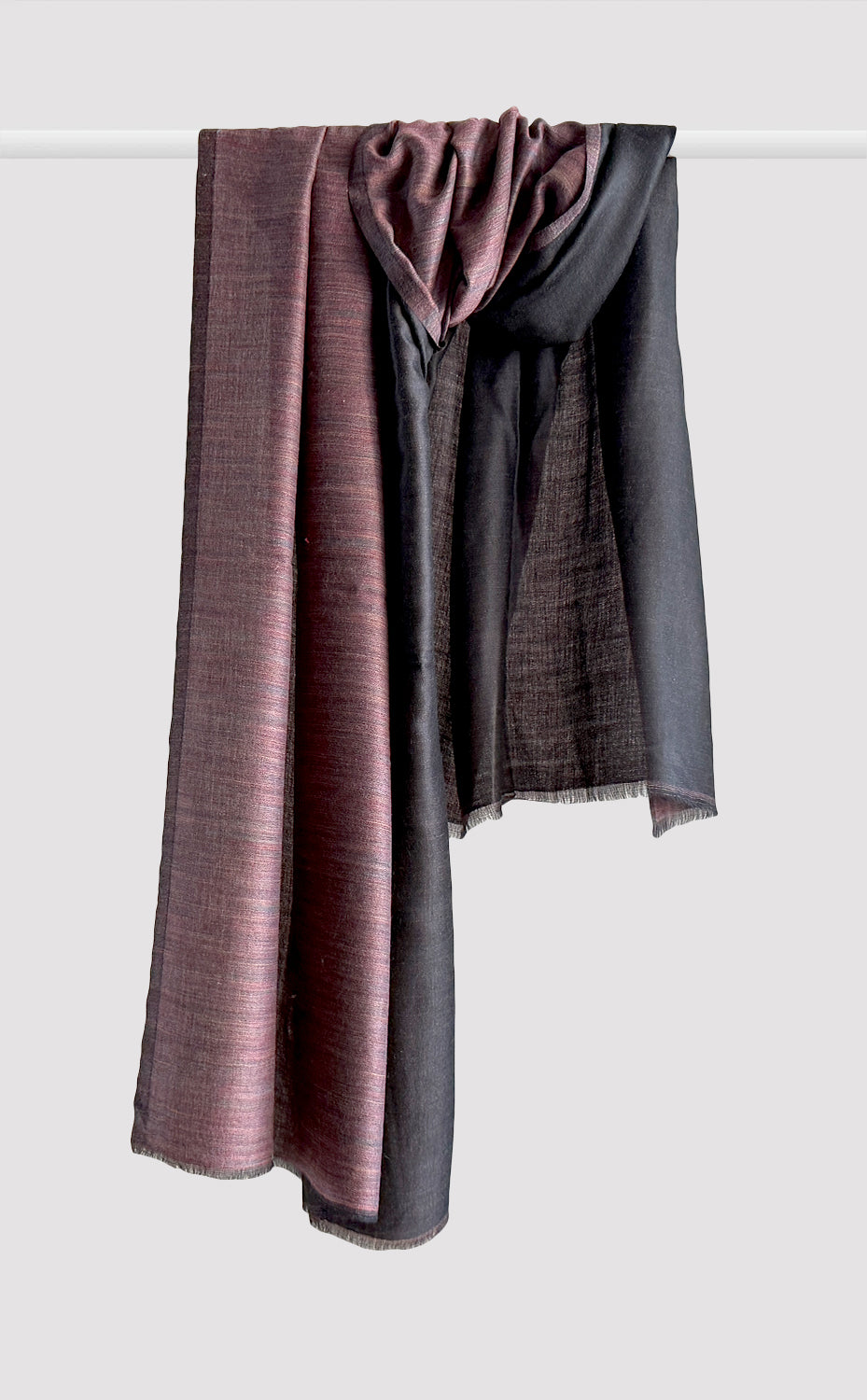Reversible Pashmina Shawl - Rose