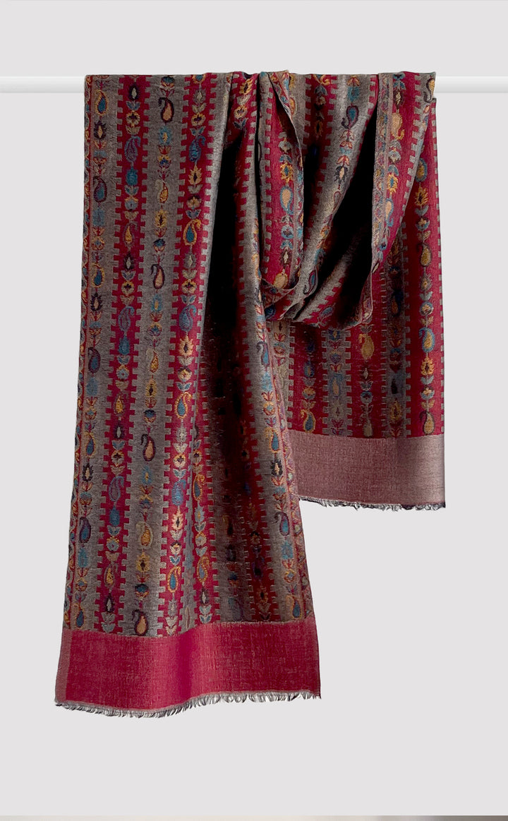 Paisley Red Reversible Kani Muffler