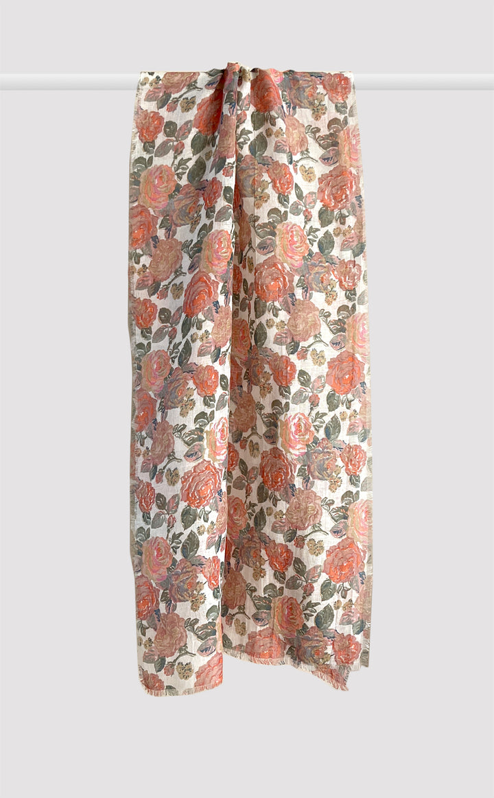 Rose Linen Stole