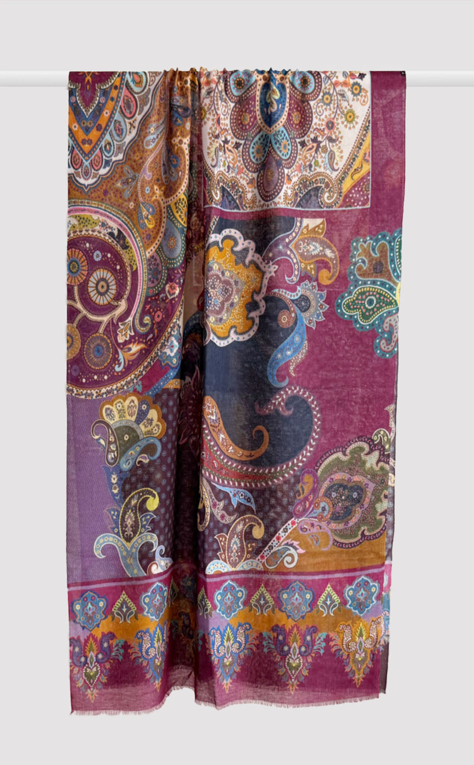 Orchid Paisley Stole