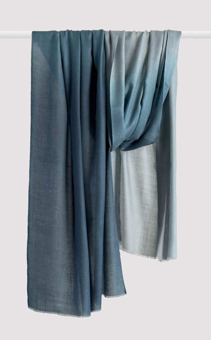 Merino Ombre - Linear Cyan