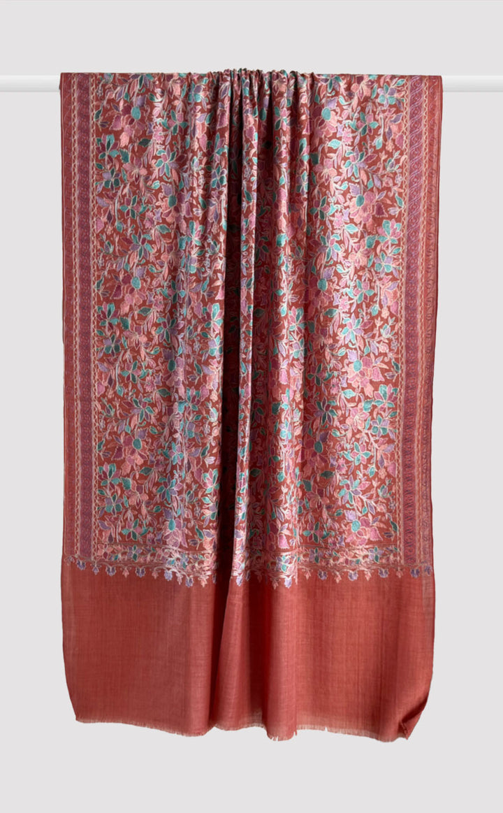 Cayenne Eden Aari Embroidery Shawl