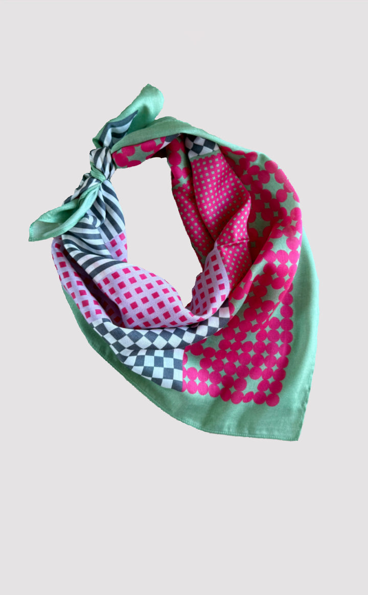 Puzzle Teal Bandana