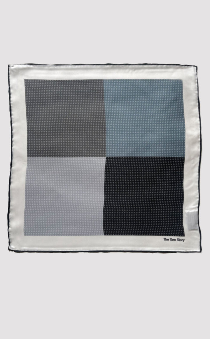 4 Micro Dots Sable Pocket Square