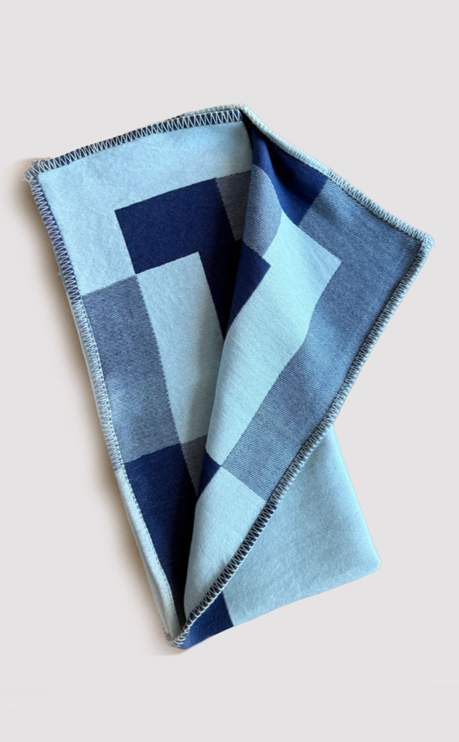 Blue Block Baby Blanket