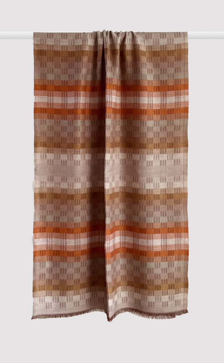 Cinnamon Weave Merino Stole