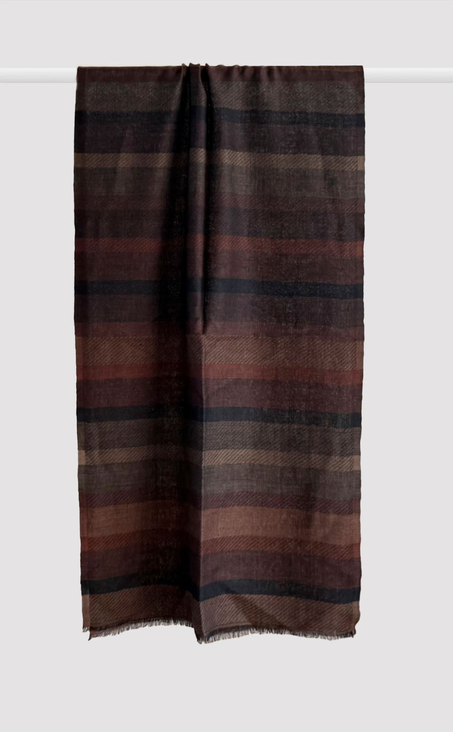 Walnut Stria Merino Muffler