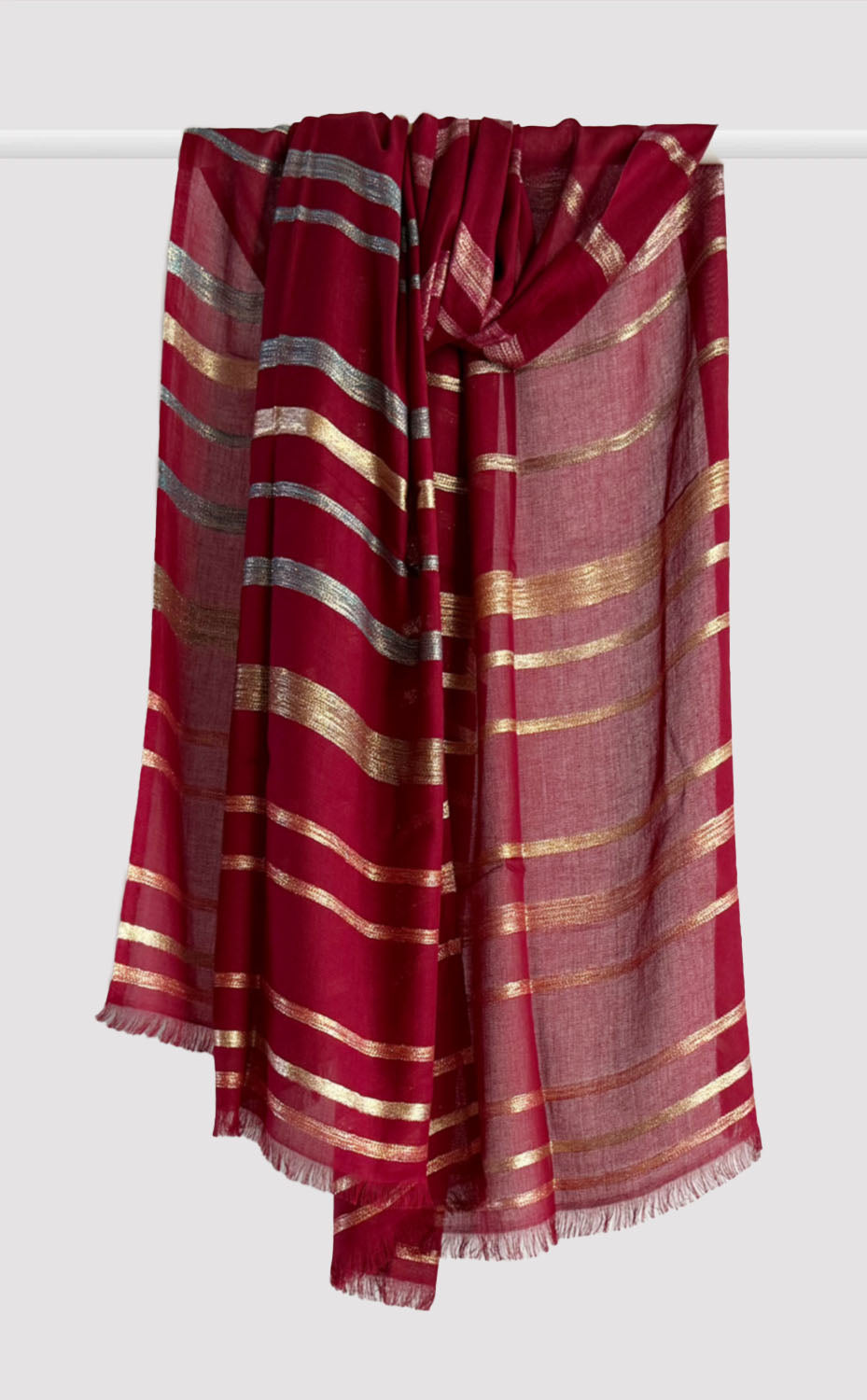 Carmine Aura Shawl