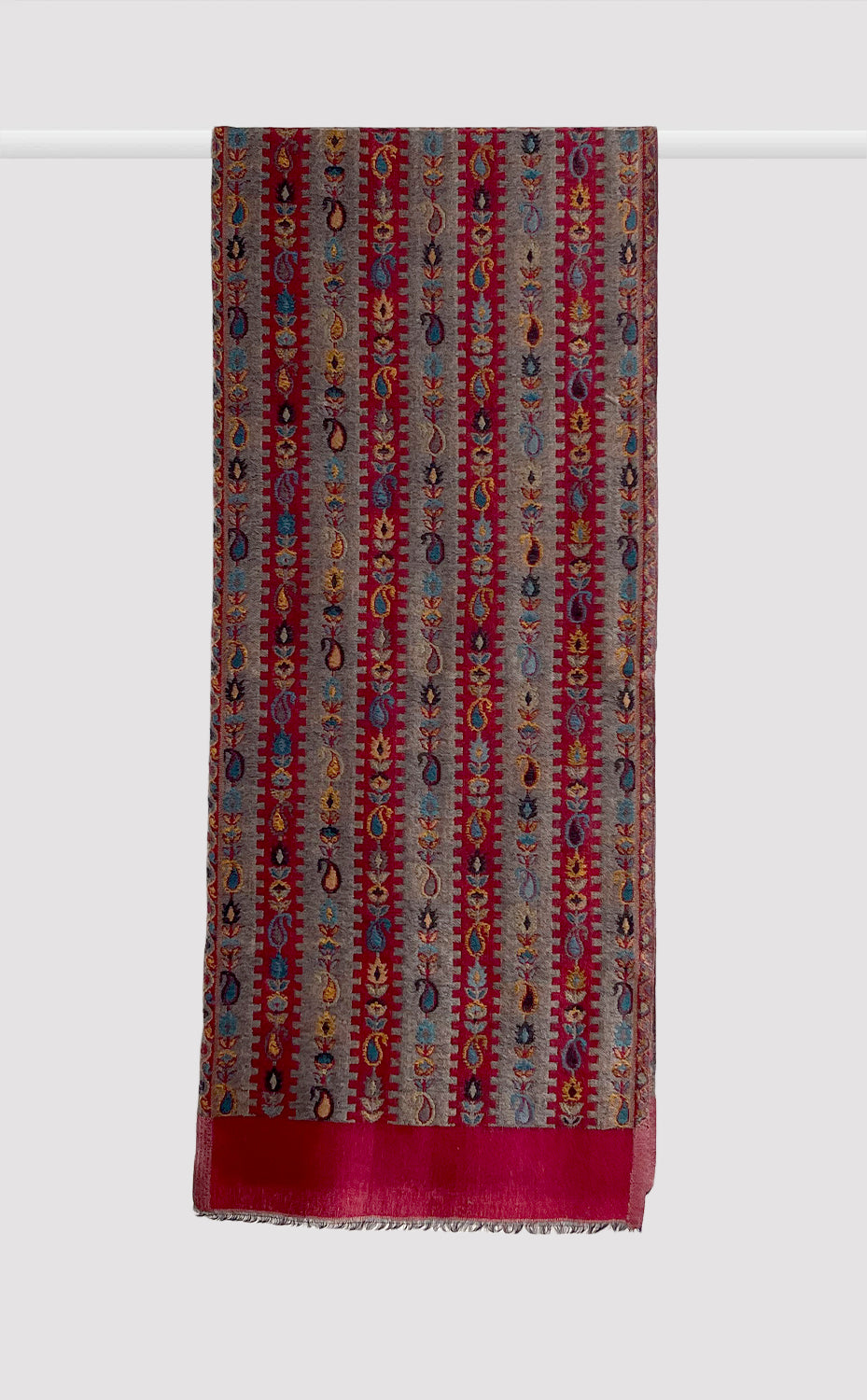 Paisley Red Reversible Kani Muffler