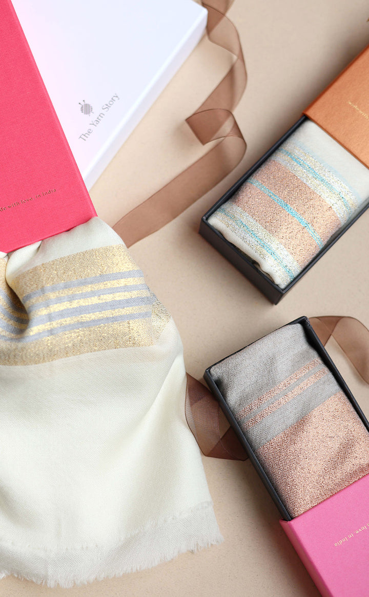Zari Pashmina Shawl for Her