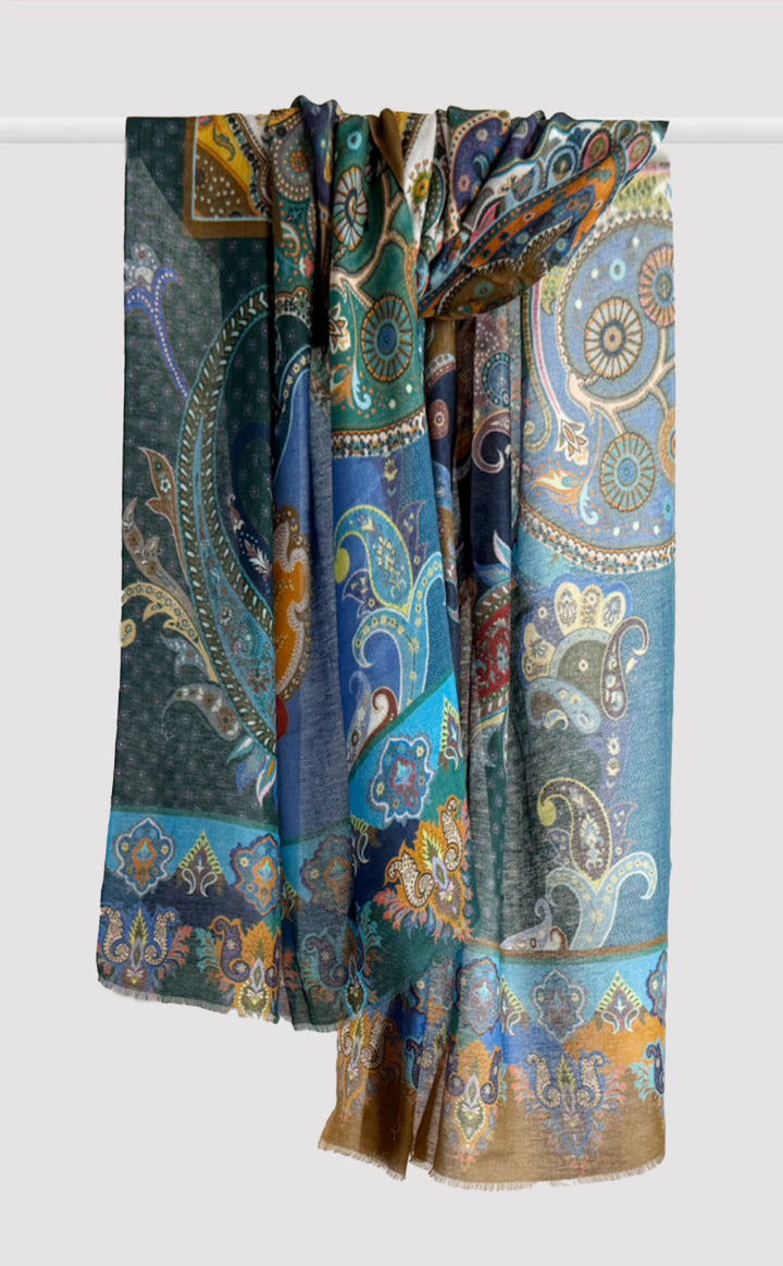 Tidal Paisley Stole