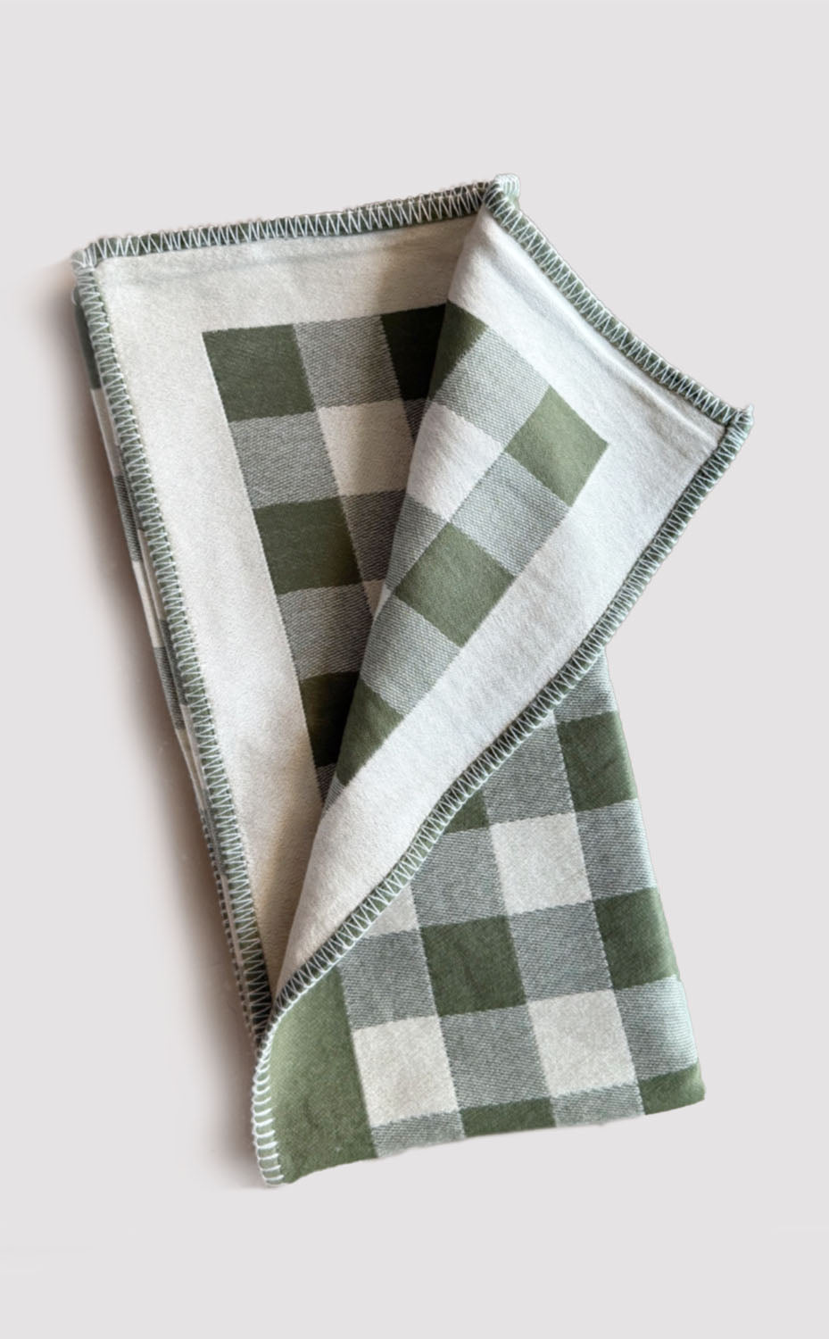 Pistachio Gingham Baby Blanket