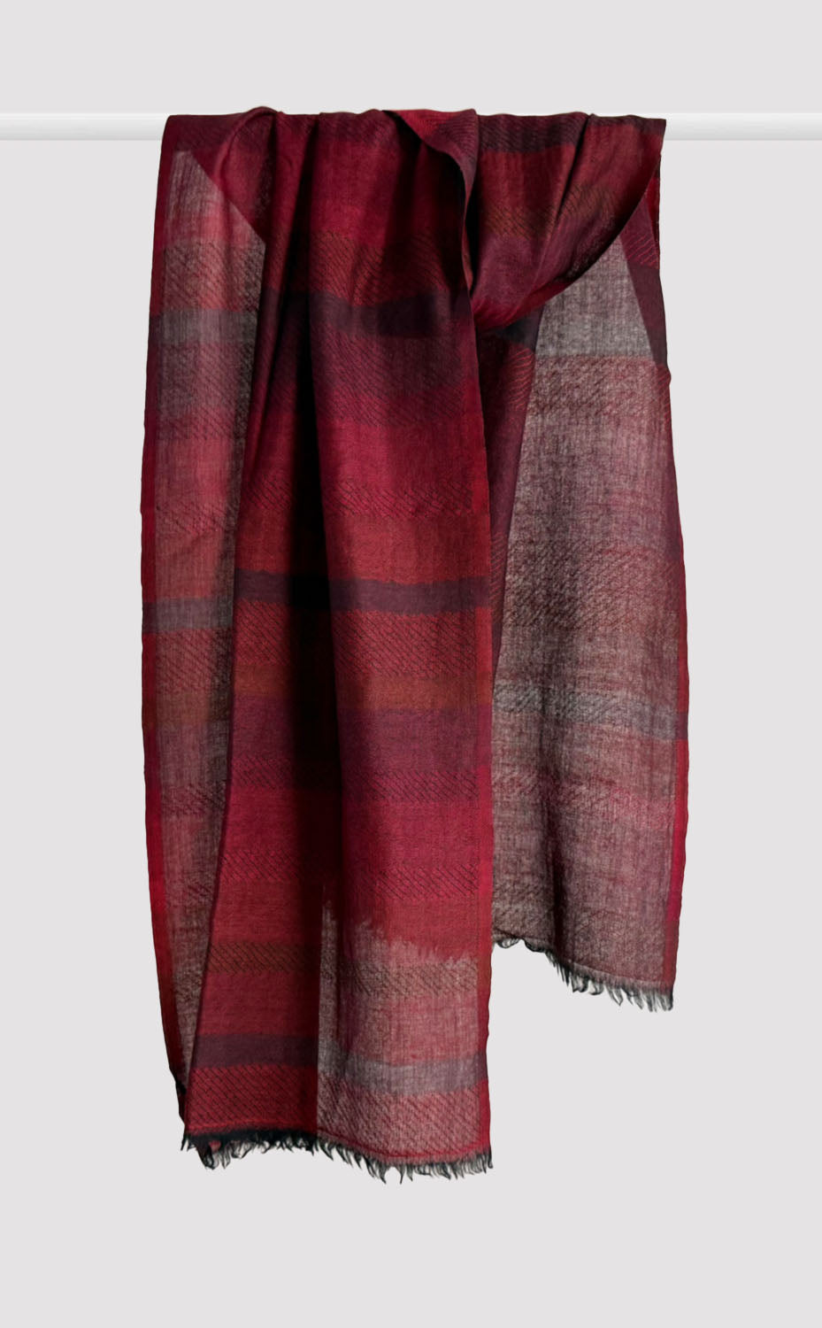 Ruby Stria Merino Muffler