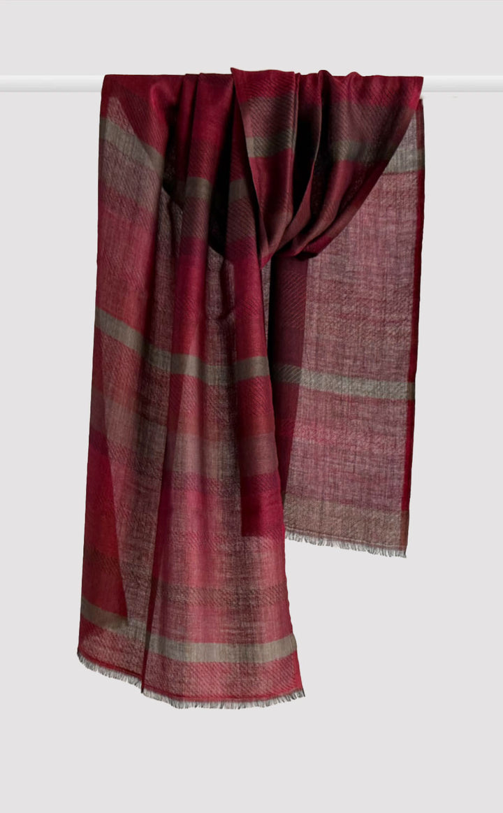 Ruby Stria Merino Muffler