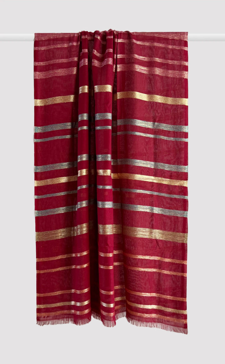 Carmine Aura Shawl