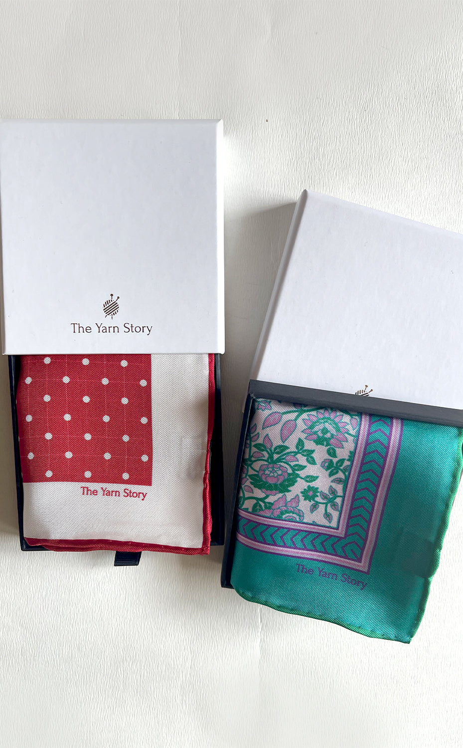 Scarlet Bloom Set of 2 Pocket Squares