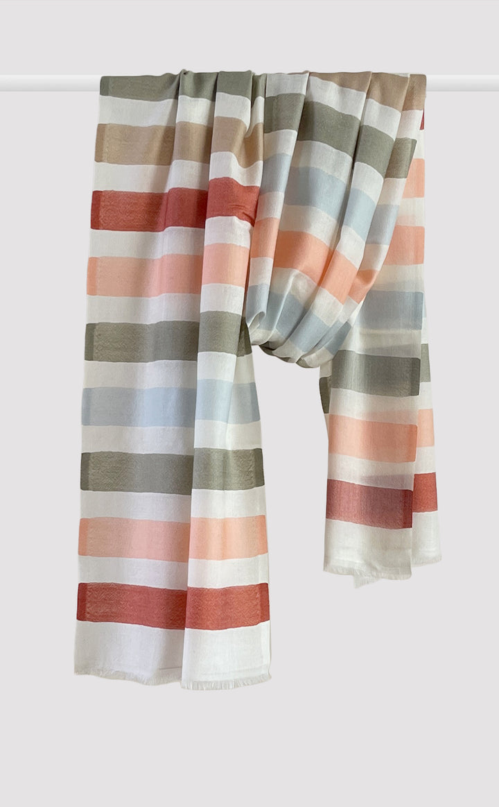 Squash Merino Strokes Stole