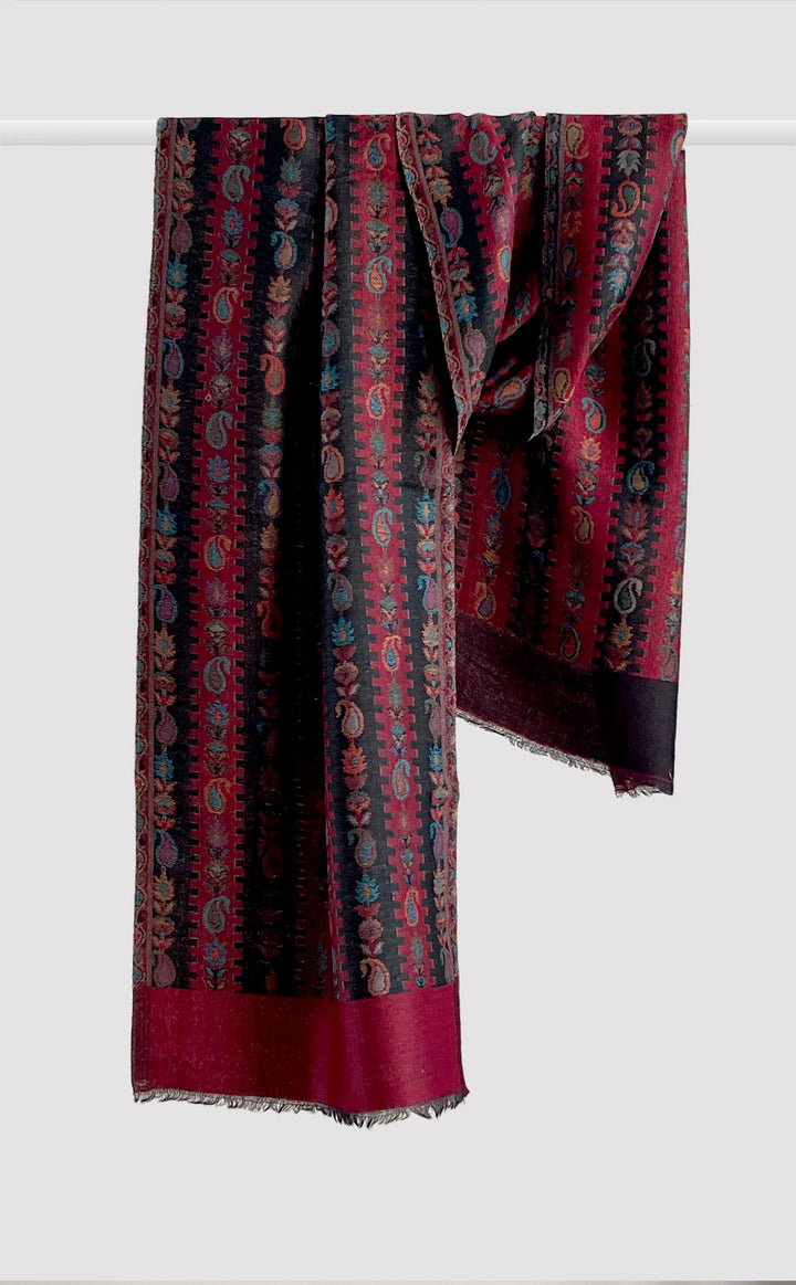 Paisley Black Reversible Kani Muffler
