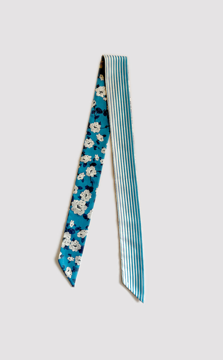 Floral Blue Twilly