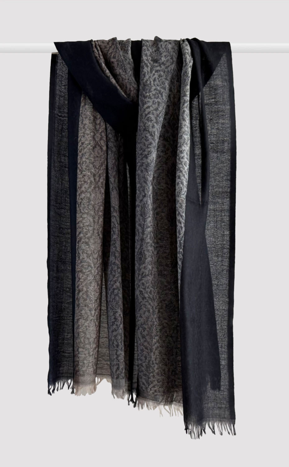 Ebony Dusk Paisley Shawl