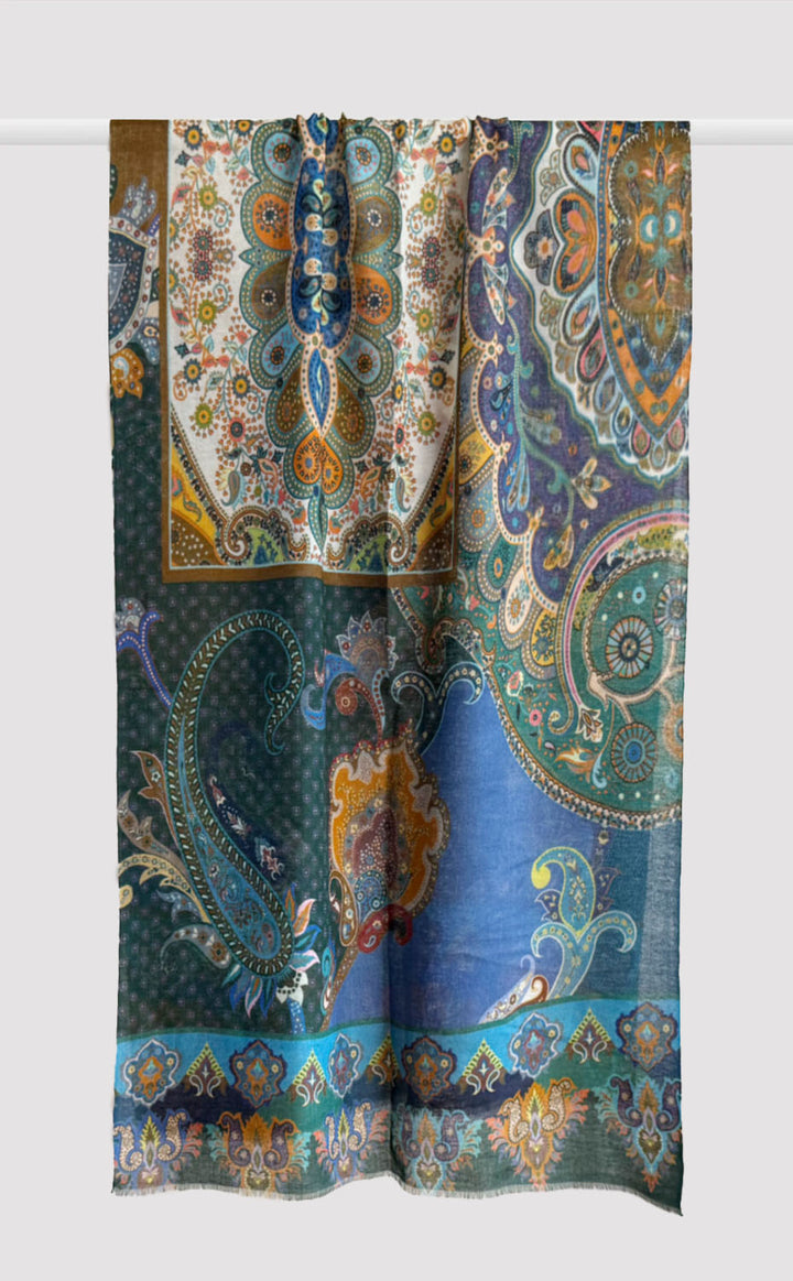 Tidal Paisley Stole