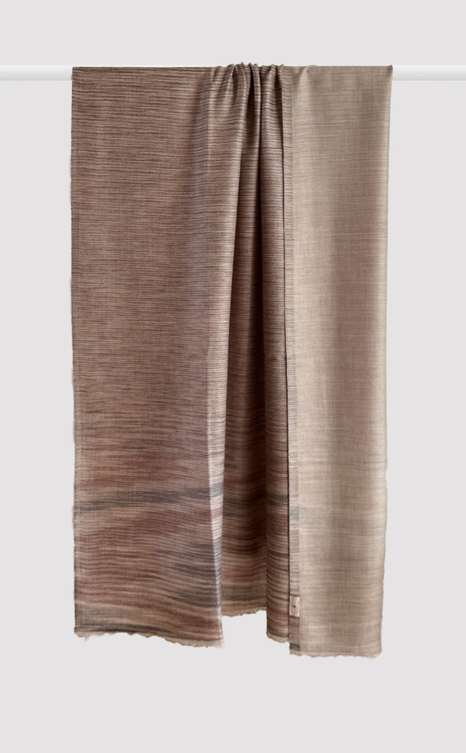 Reversible Pashmina Shawl - Pecan
