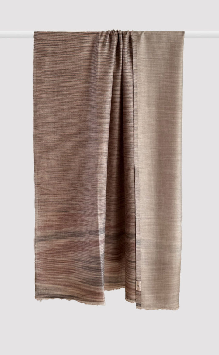 Reversible Pashmina Shawl - Pecan