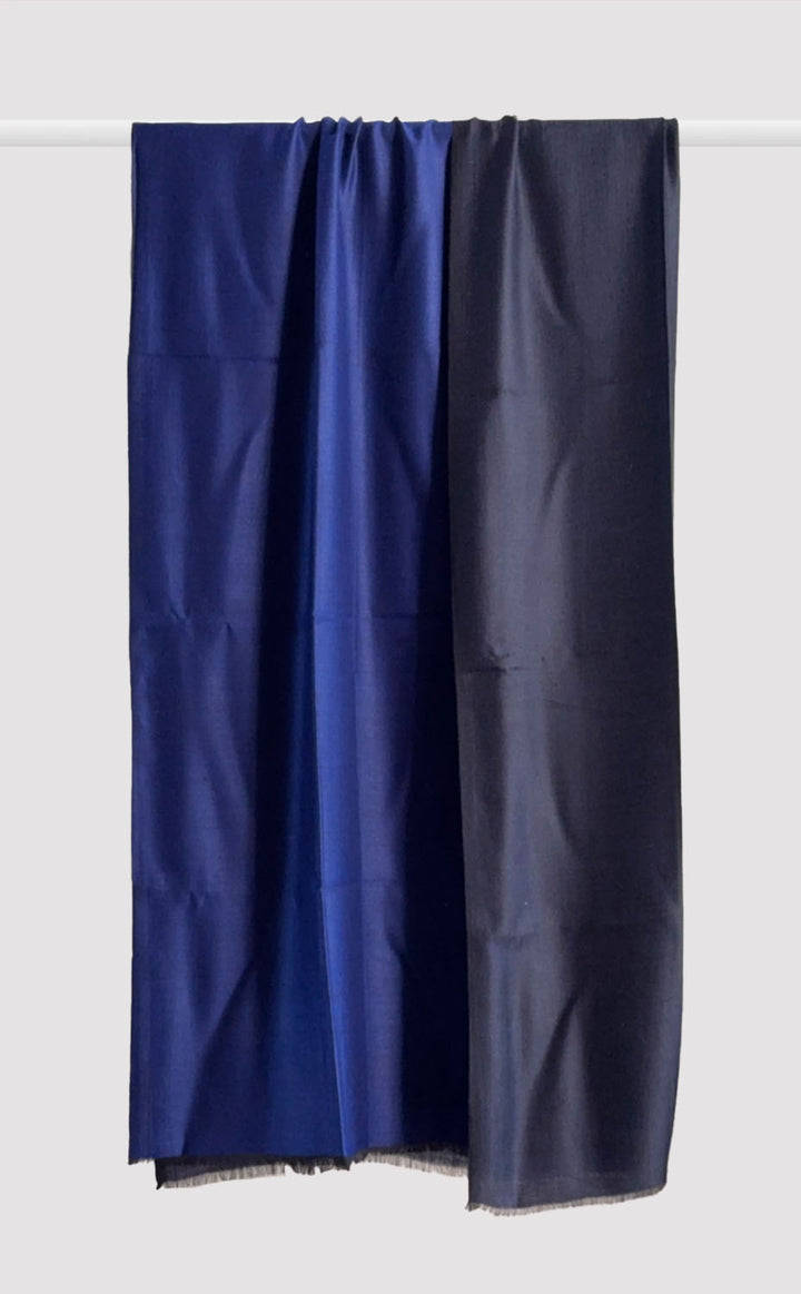 Reversible Pashmina Shawl - Cobalt