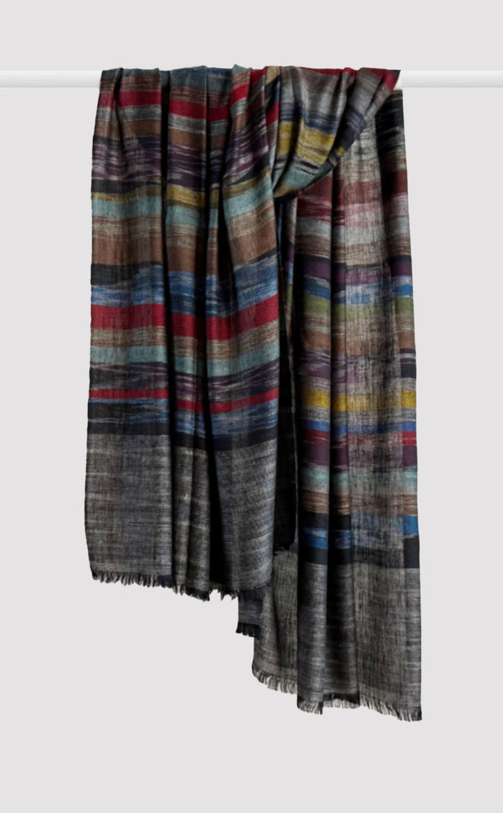 Pashmina Aurora Weave Ikat Shawl