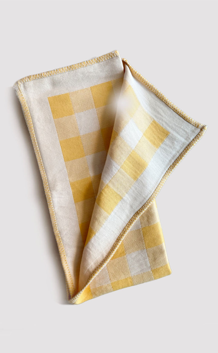 Buttercream Gingham Baby Blanket