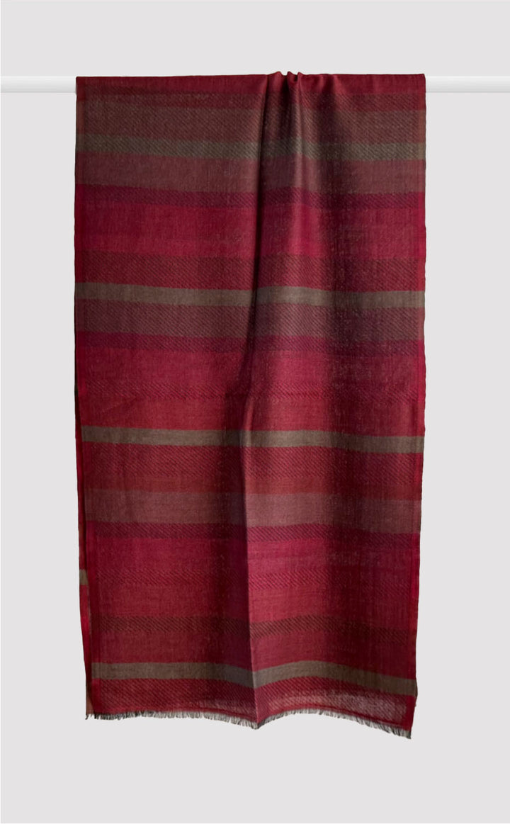 Ruby Stria Merino Muffler