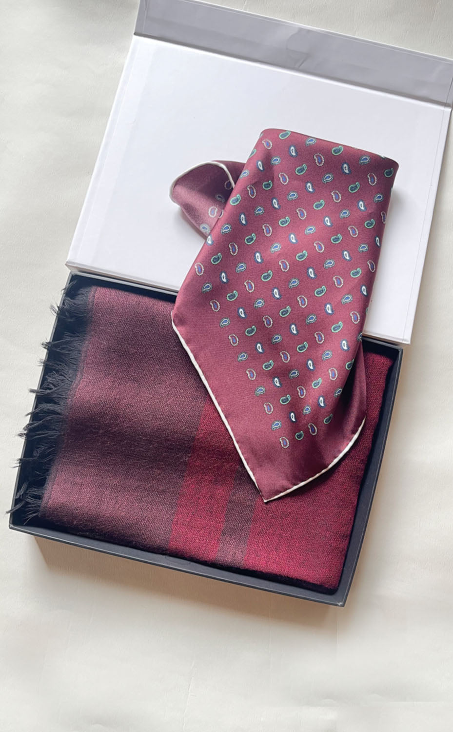 Plum Paisley Set for Him