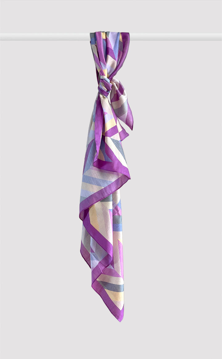 Violet Chevron Scarf