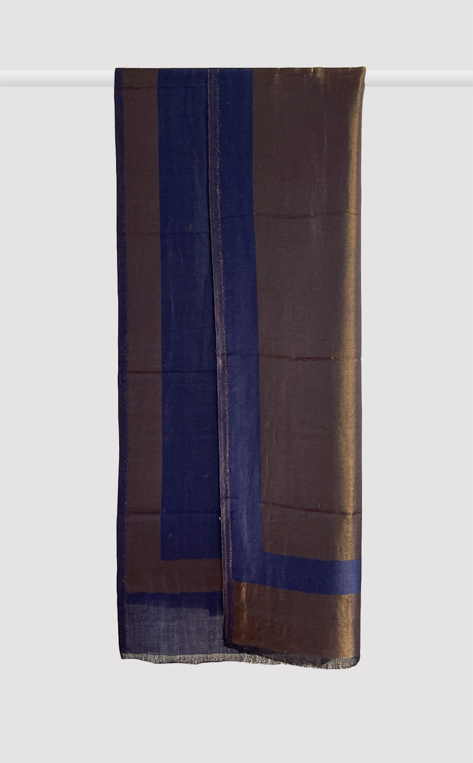 Blue Border Zari Stole