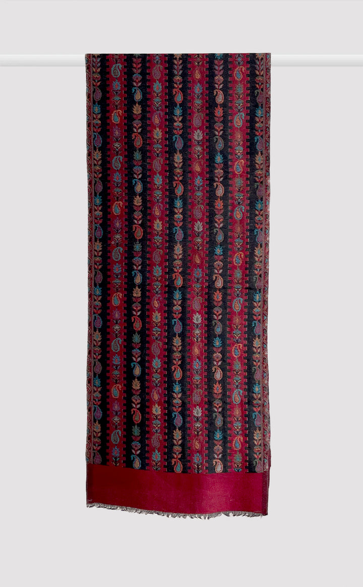 Paisley Black Reversible Kani Muffler