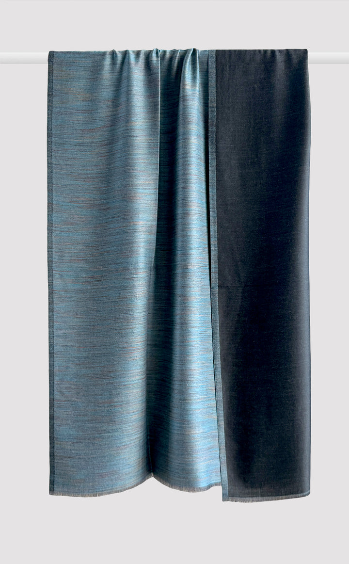 Reversible Pashmina Shawl - Ocean