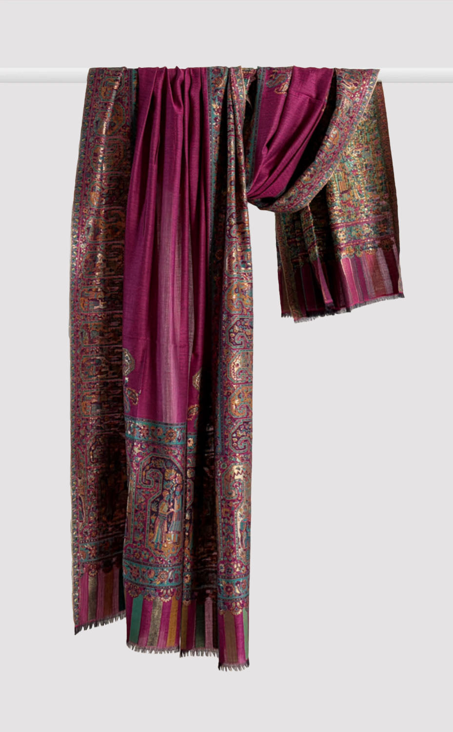 Sangria Paisley Kani Shawl
