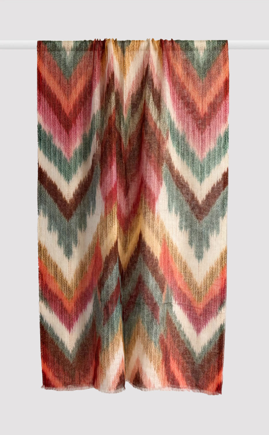 Sienna Chevron Linen Modal Stole