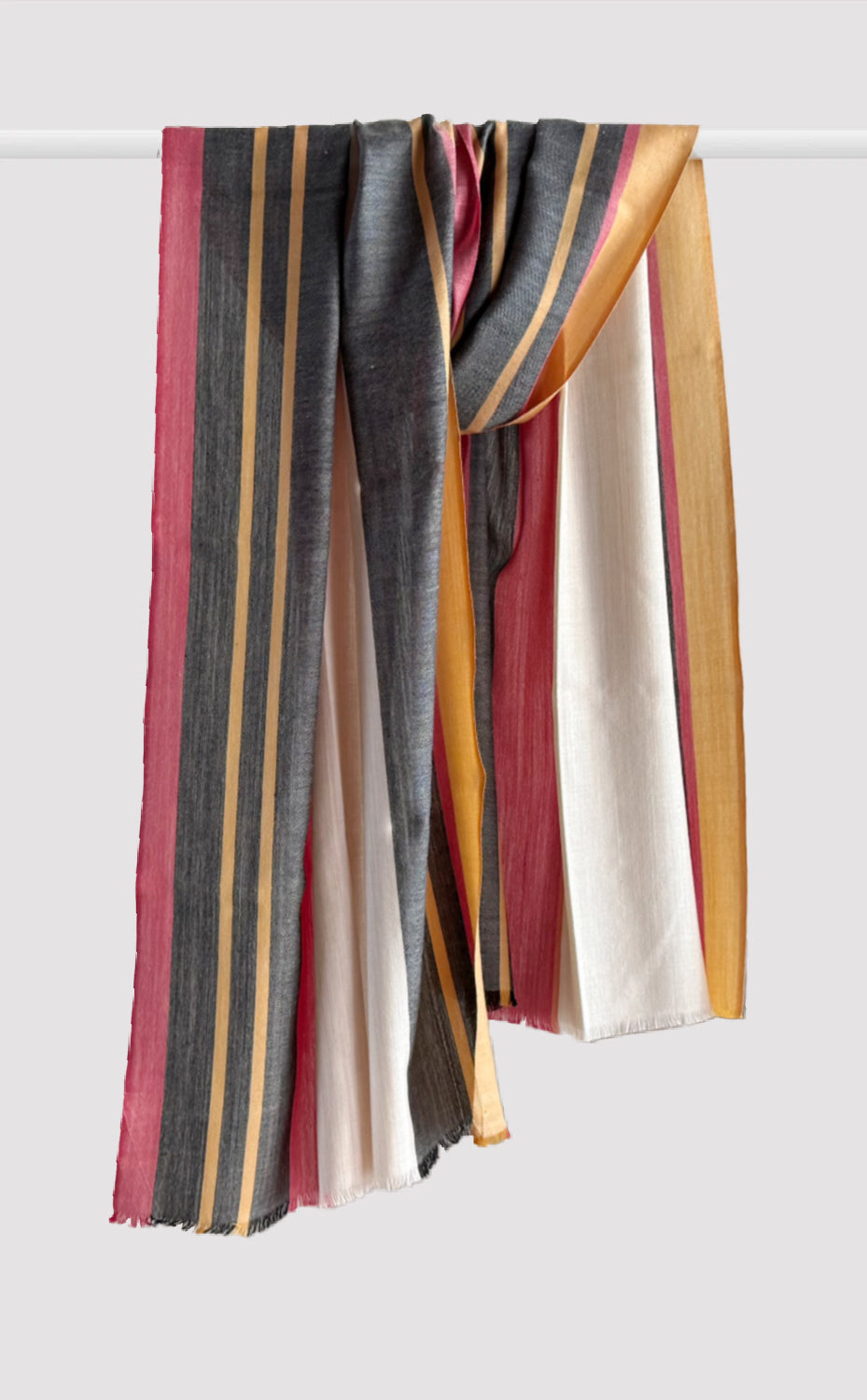 Claret Colorblock Stole