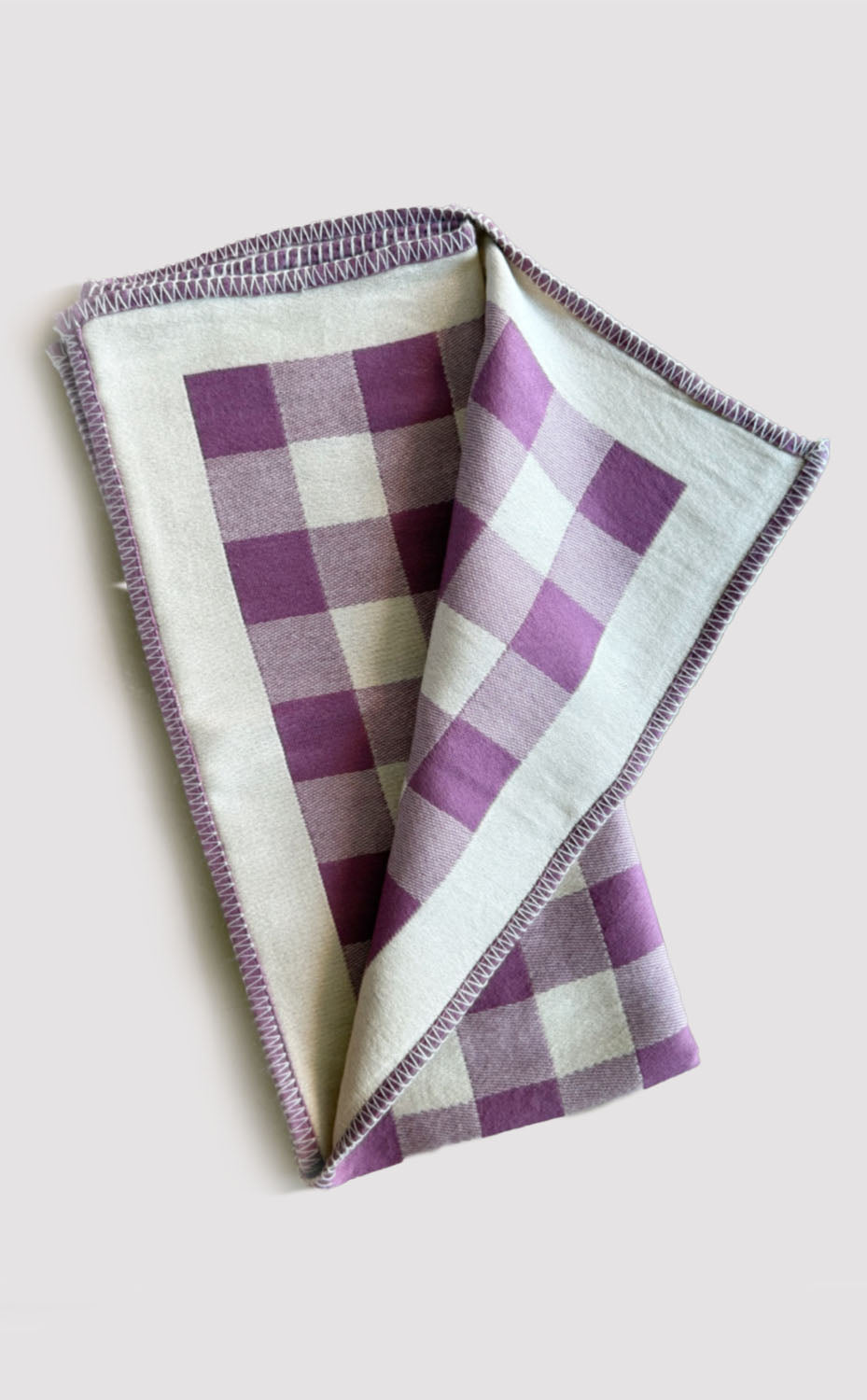 Berry Gingham Baby Blanket