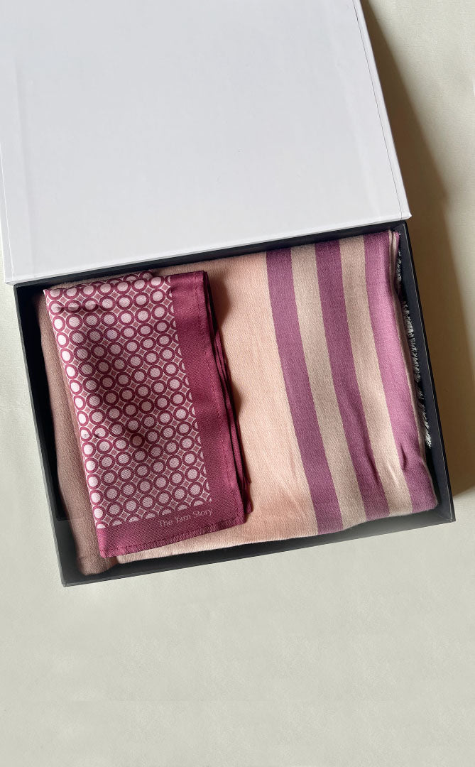 Plum Polka His and Her Set