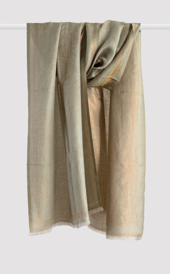 Eucalyptus Foliage Zari Stole