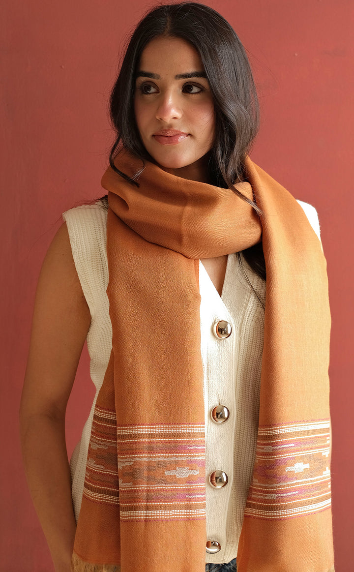 Rust Kilim Shawl