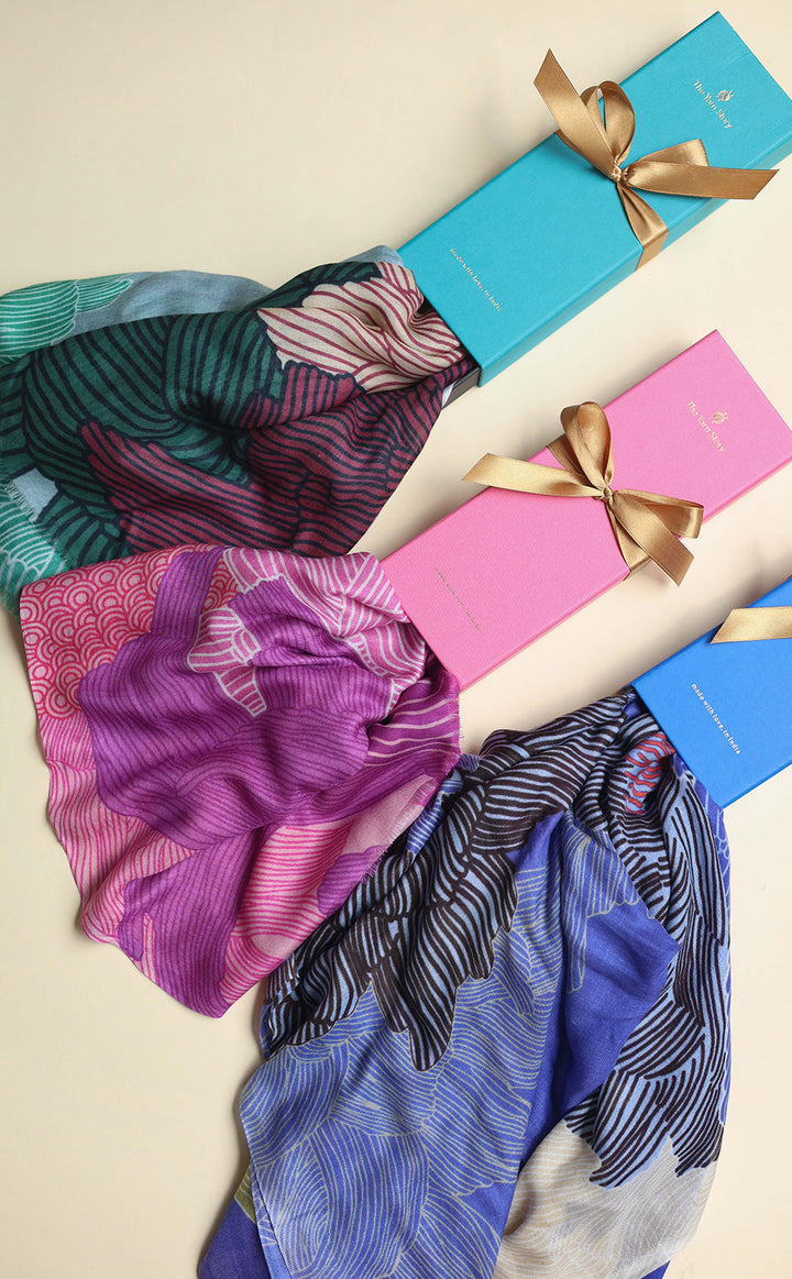 Modal Tapestry Shawls for Her