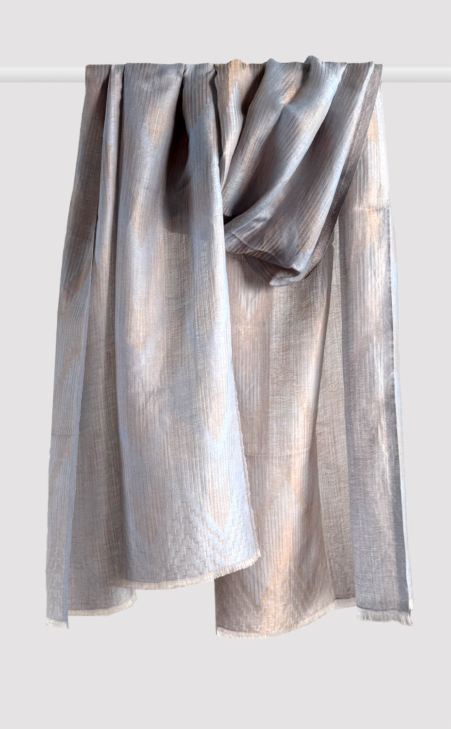 Moonstone Rhythm Zari Stole